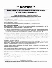 Blood Donation Leave