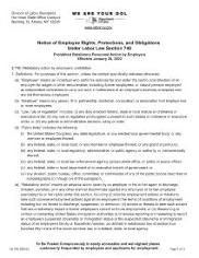 Employee Rights, Protections, and Obligations