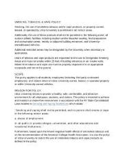 Smoking, Tobacco, and Vape Use