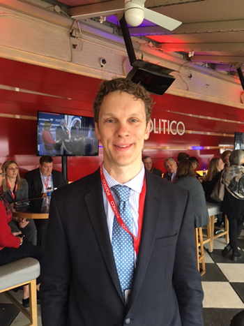 Professor Perry at Politico Inauguration Hub