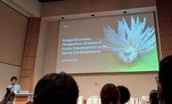 Jallen Wright presents at the 2024 CNY LSAMP Symposium.